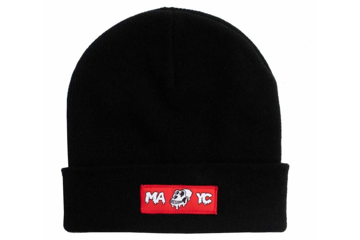 Pre-owned Mayc Mutant Ape Yacht Club Beanie Black/red