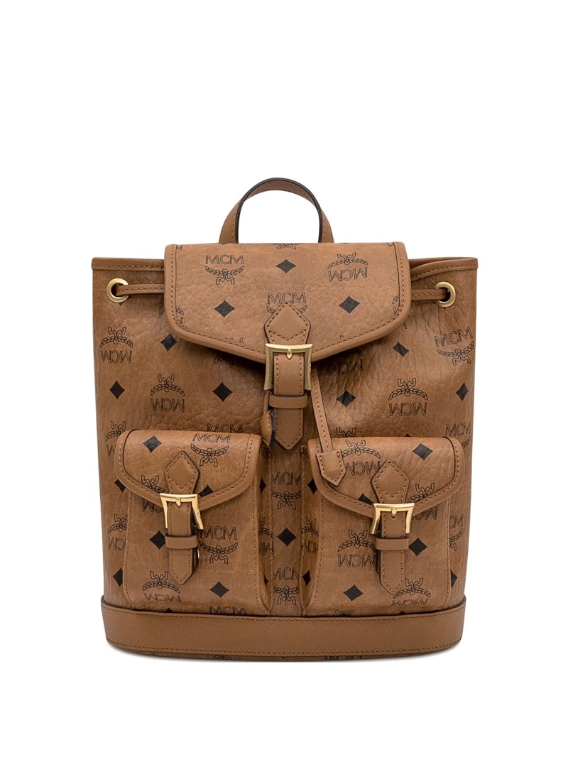 MCM Aren Vi Mini Backpack Cognac