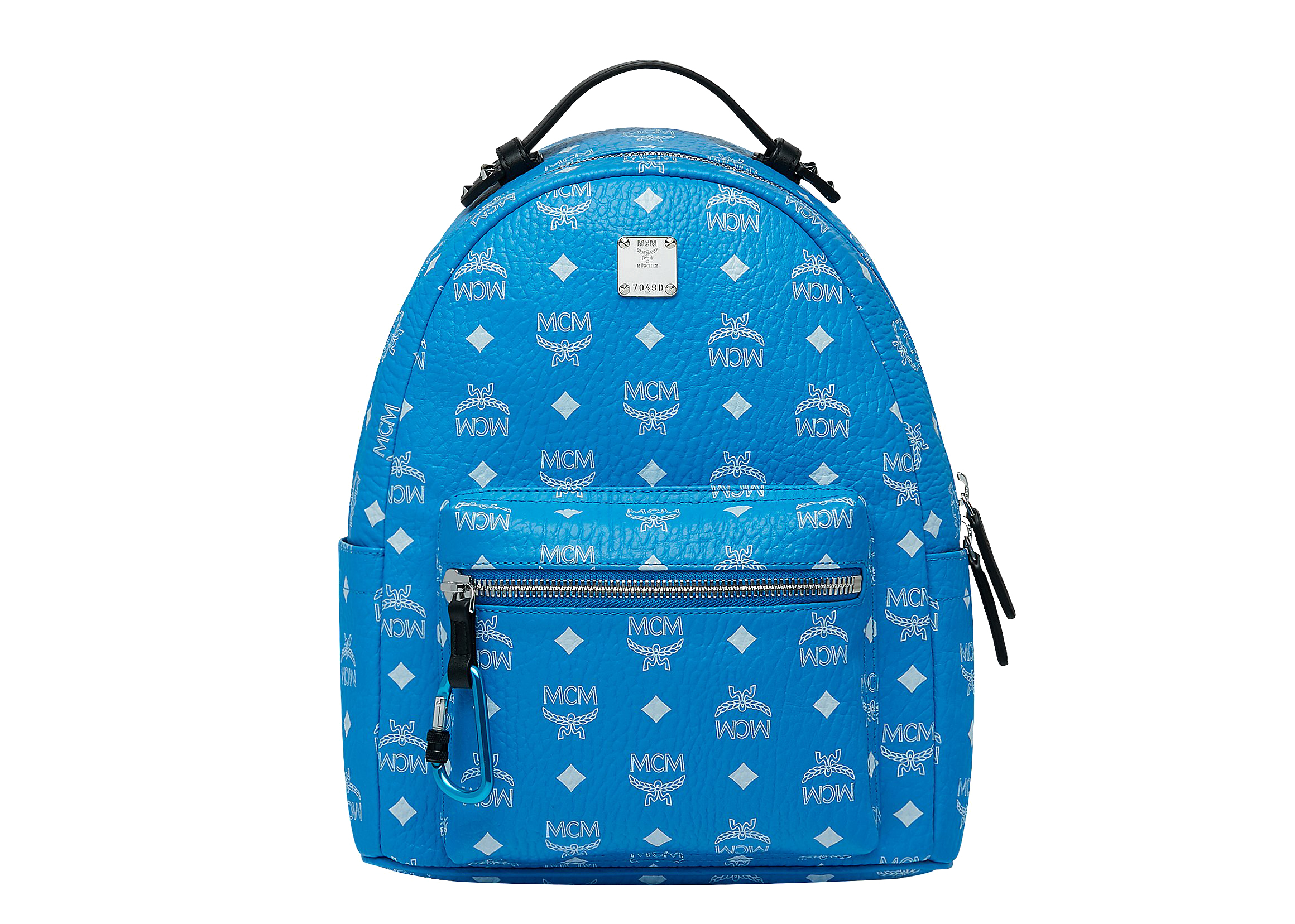 Mcm mini 2025 backpack blue