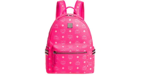 MCM Backpack Stark Visetos Neon Pink