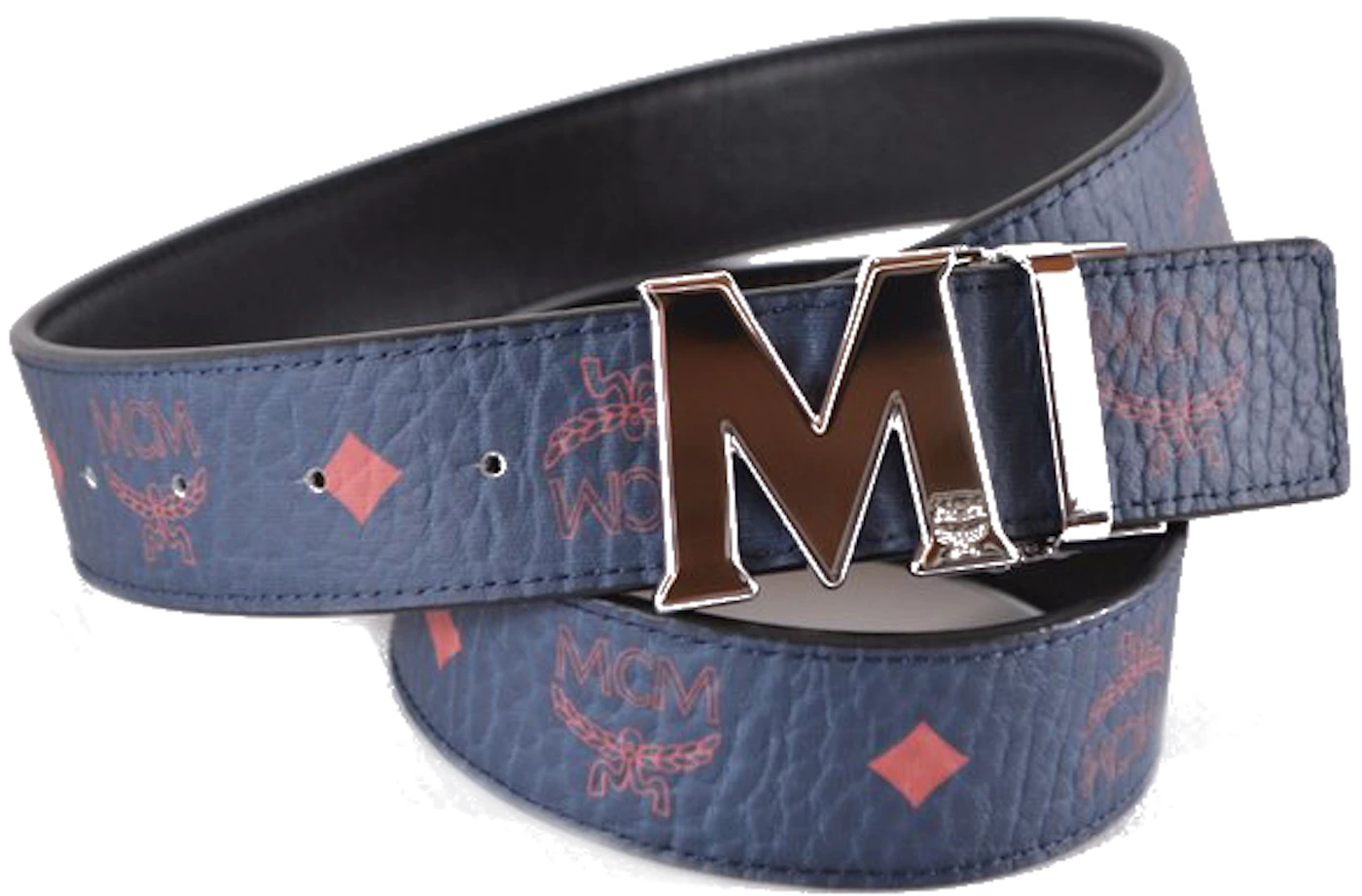 MCM, Accessories, Brown And Royal Blue Mcm Belt