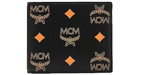 MCM Bifold Wallet Splash Logo Orange