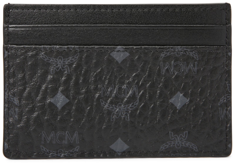 black mcm card holder