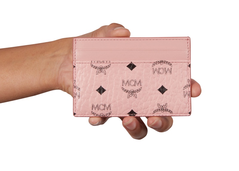 Mcm pink card outlet holder