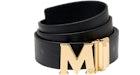 MCM Claus M Reversible Belt Monogram 1.75W 51In/130Cm Black