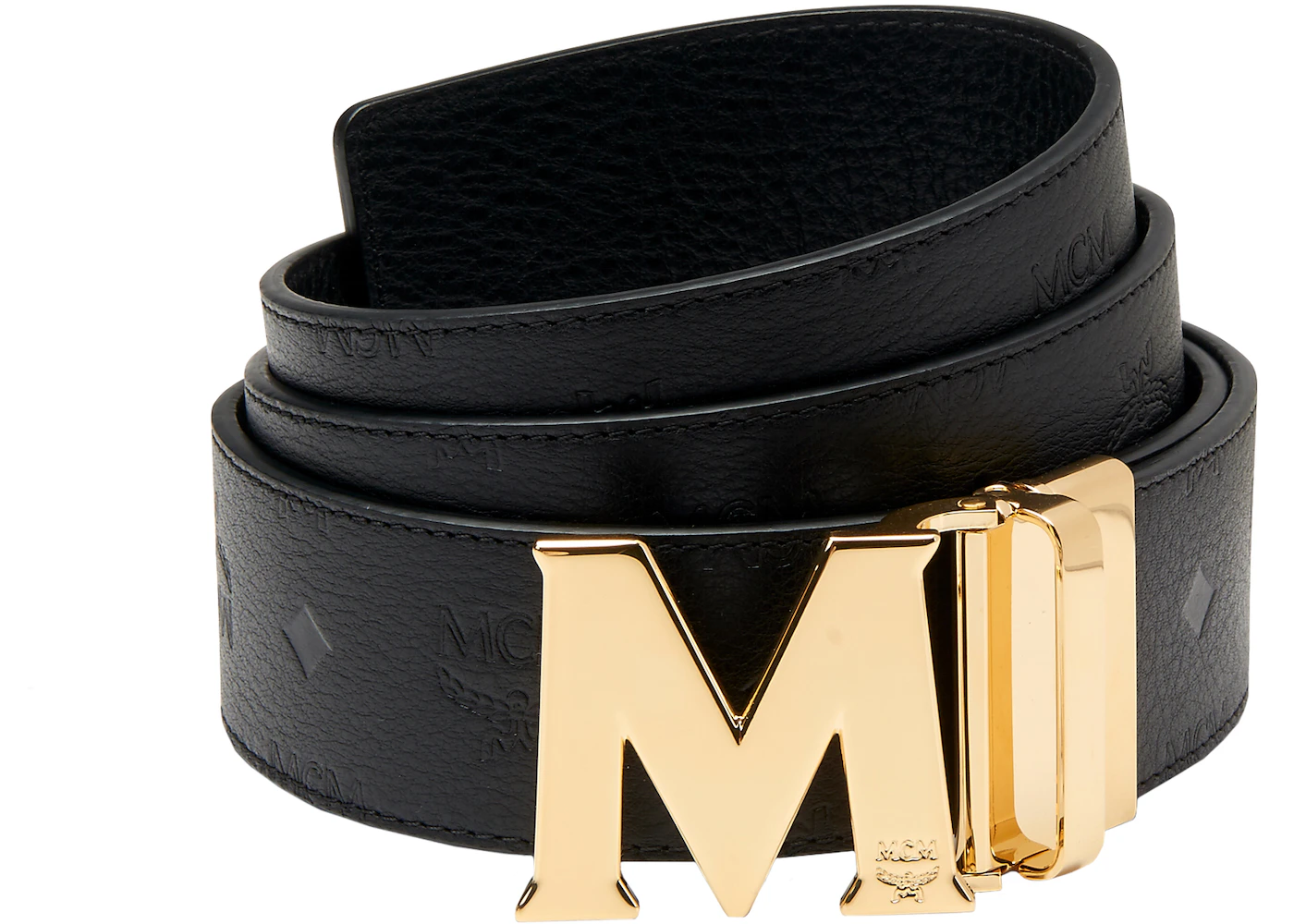 matte black belt monogram