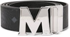 MCM Claus M Reversible Belt Visetos 1.75W 51In/130Cm Black