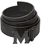 MCM Claus M Reversible Belt Visetos Matte Black-tone 1.75W 51In/130Cm Black