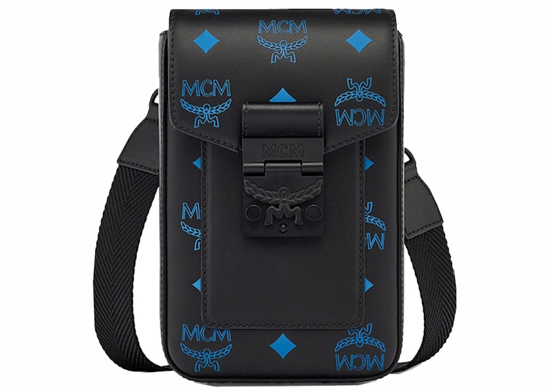 Blue and clearance black mcm bag