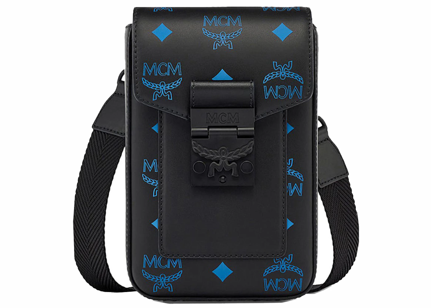 Leather crossbody bag MCM Blue in Leather - 16427900