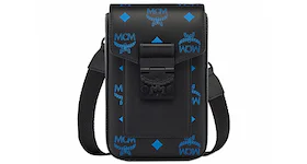 MCM Colorsplash Logo Crossbody Bag Vallarta Blue