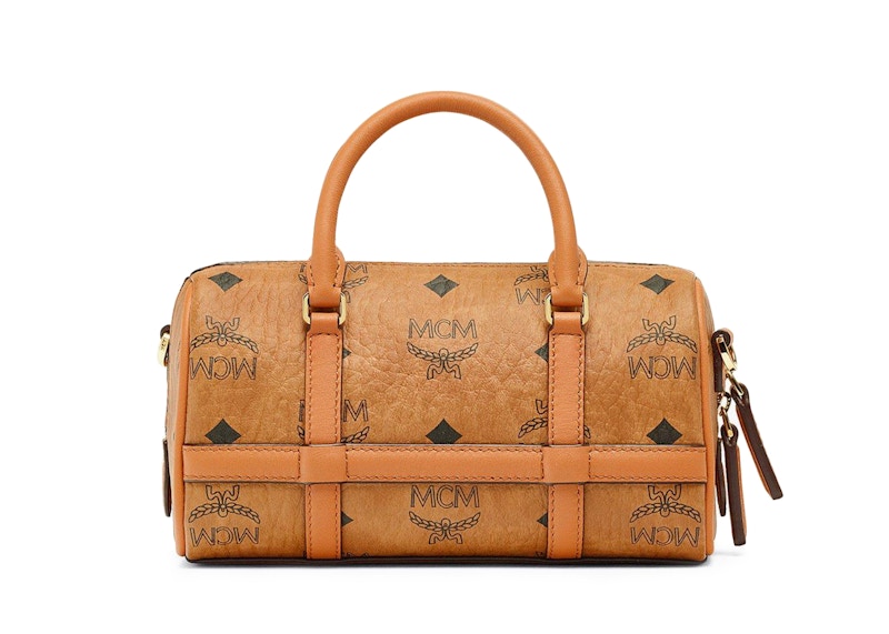 Mcm cognac visetos discount bags