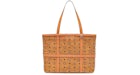 MCM Delmy Shopper Visetos Medio Cognac