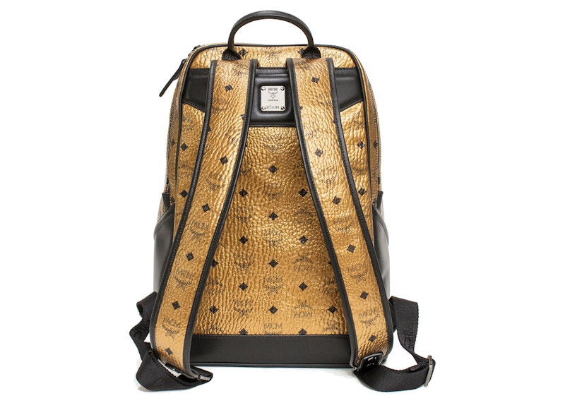 Mcm backpack clearance gold