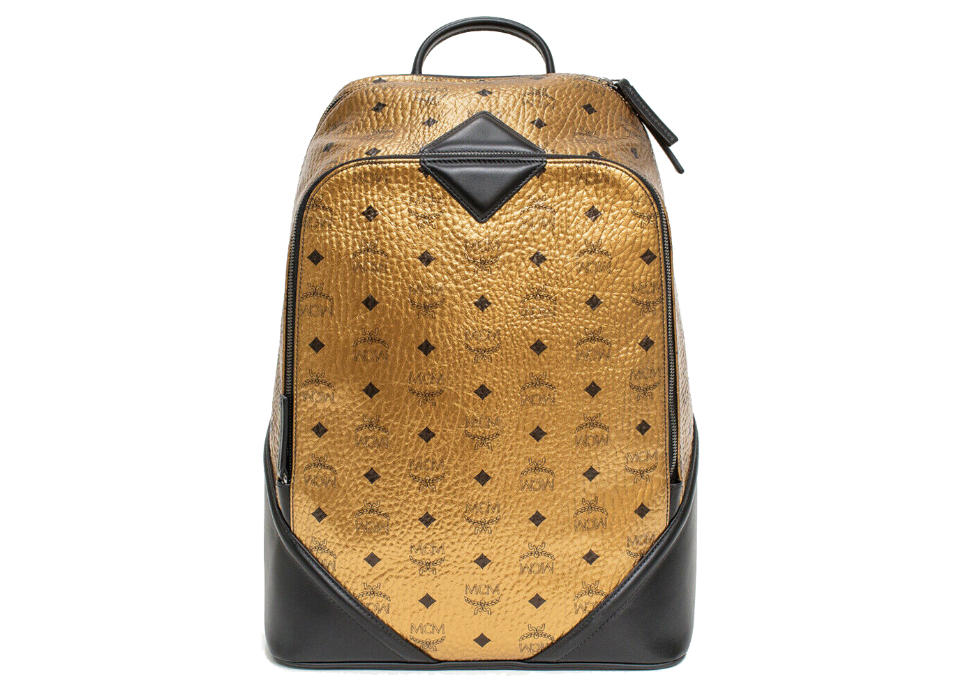 Mcm metallic backpack hot sale