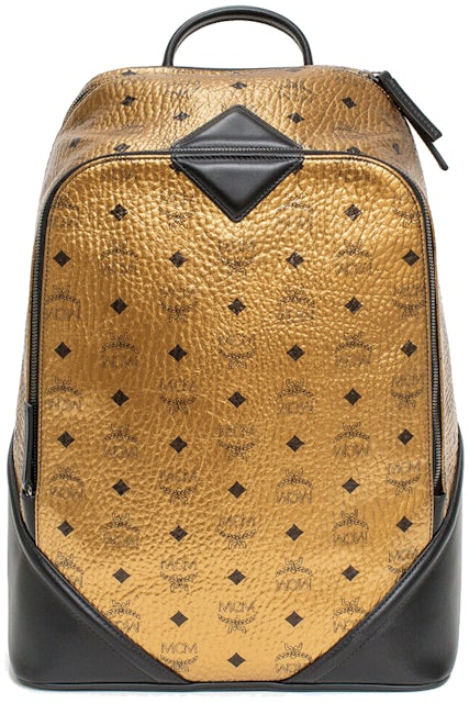 Authentic MCM Luxury Cognac Backpack (Unisex)
