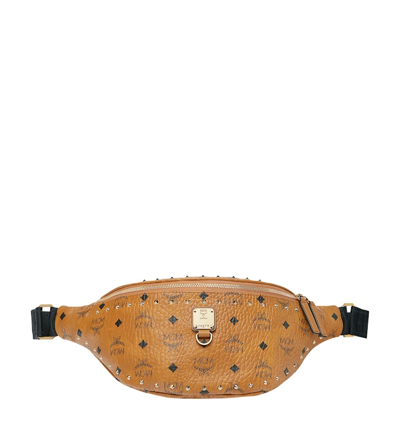 Mcm studded belt sale