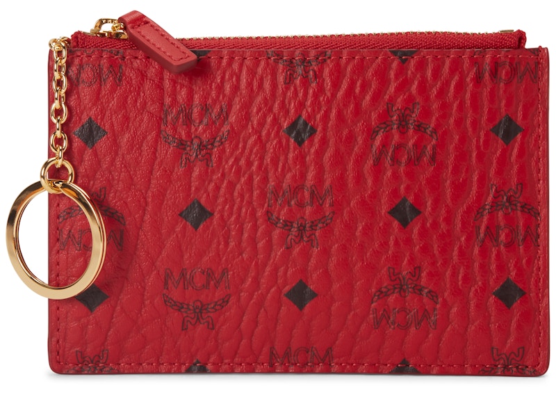 Red 2024 mcm wallet