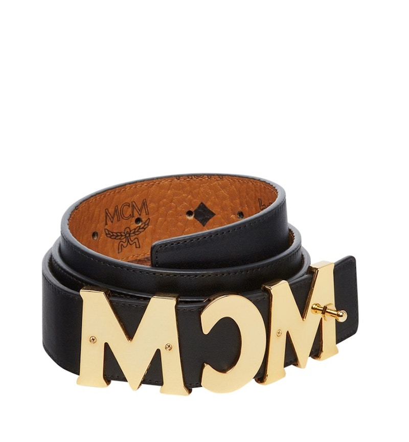 Mcm letter outlet belt