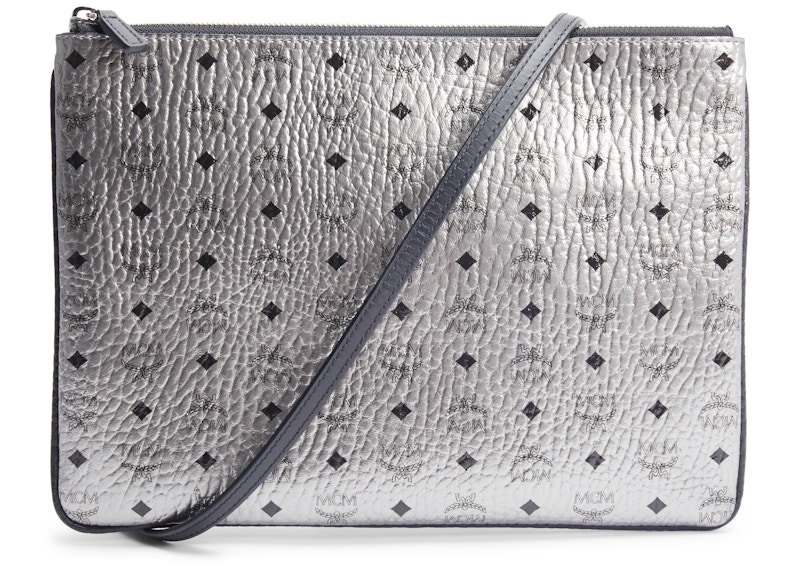 Mcm silver clearance crossbody