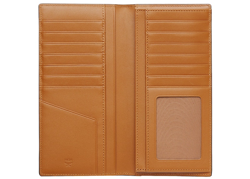 Mcm long shop bifold wallet