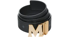 MCM M Reversible Belt Visetos Antique 1.75" Black