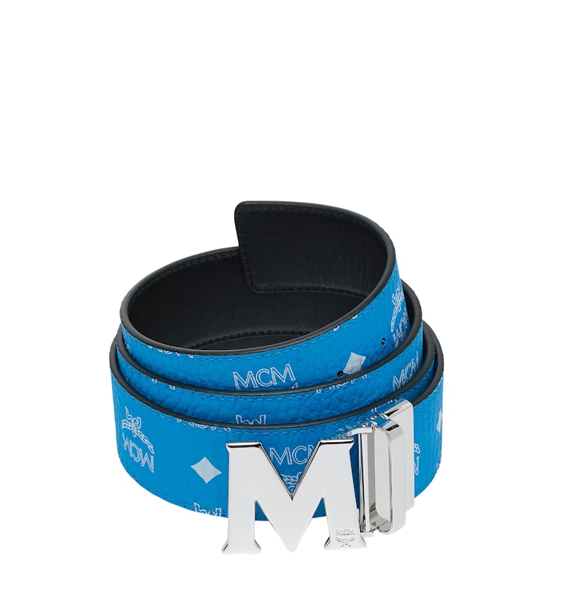 Navy blue outlet mcm belt