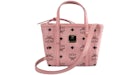 Borsa a tracolla MCM Mcm Toni Vi X-Mini rosa tenue