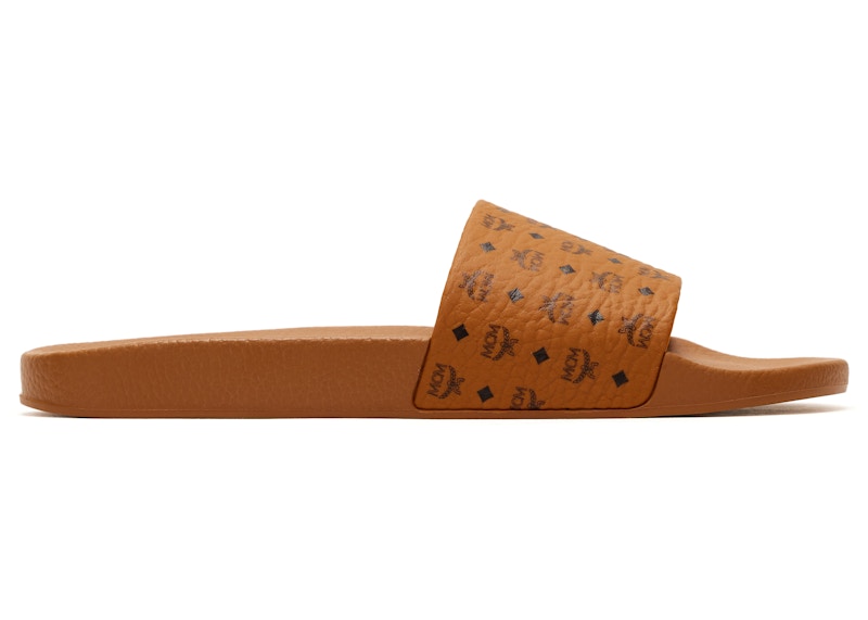MCM Monogramm Pantoletten Braun