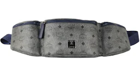 MCM Nordstrom Exclusive Visetos Triple Pocket Sling Belt Bag Large Phantom Grey