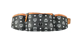 MCM Nordstrom Exclusive Visetos Triple Pocket Sling Belt Bag Large White/Black