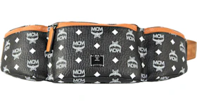 MCM Nordstrom Exclusive Visetos Triple Pocket Sling Belt Bag Large White/Black