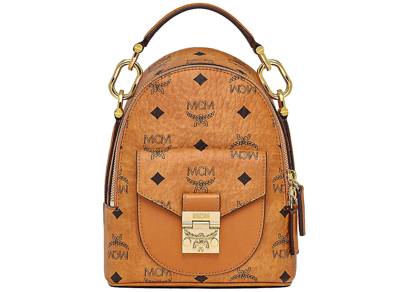 Mcm cognac backpack Clearance