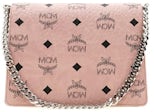 MCM Soft Pink Leather Mini Flap Lock Crossbody Bag –