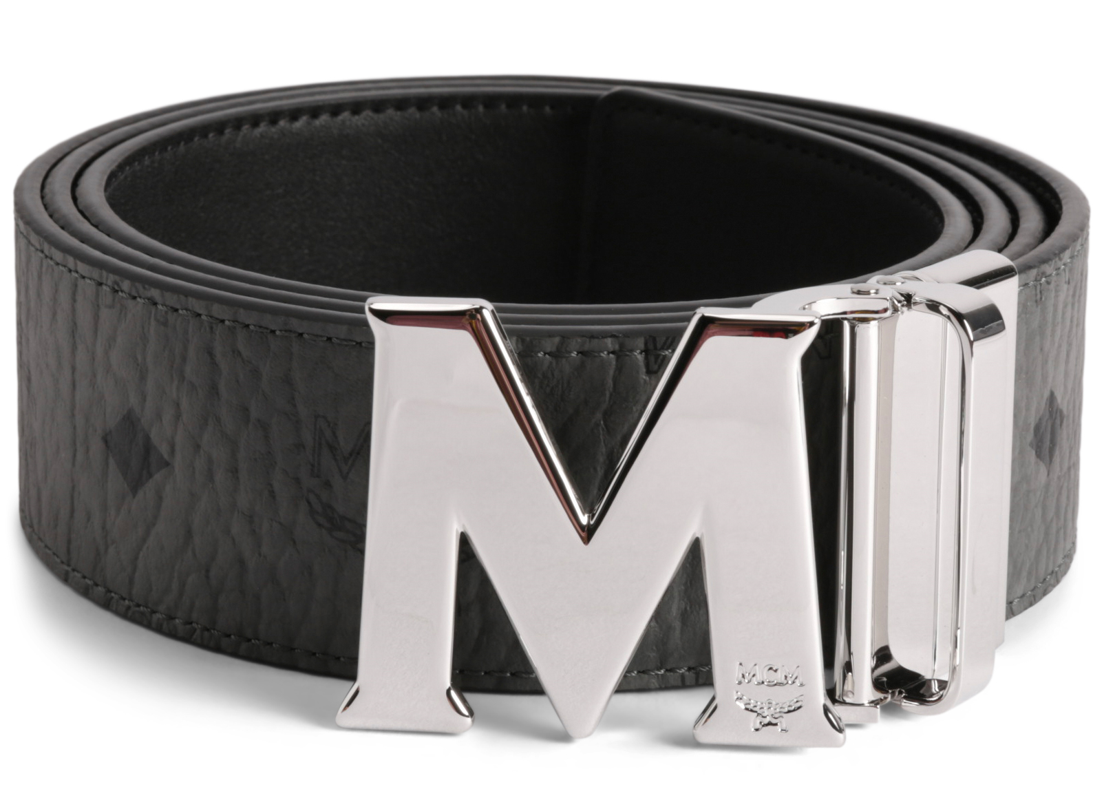 men's reversible belt with gold buckle