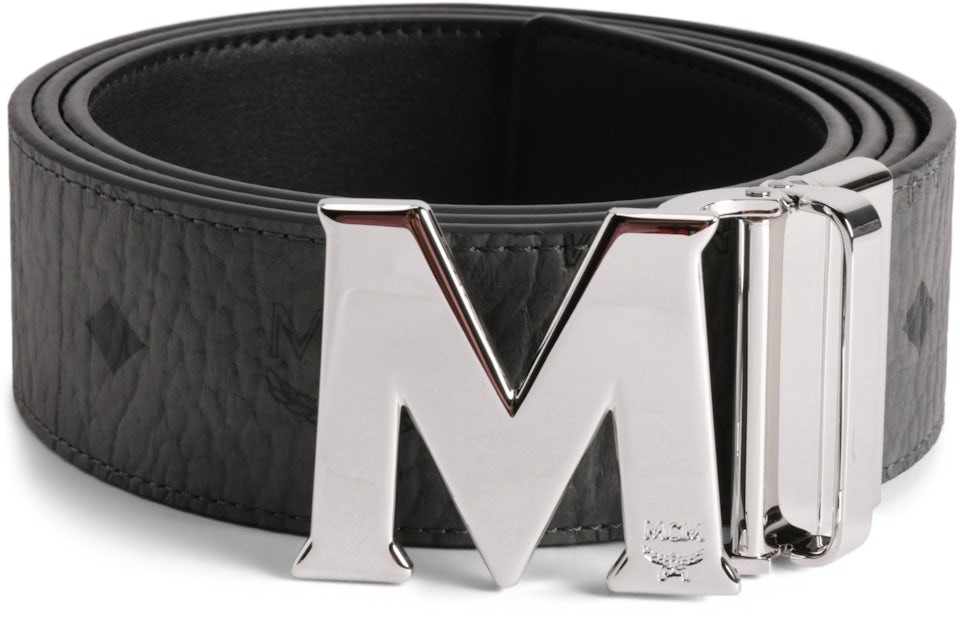 MCM Belt CLAUS reversible in black/ gray