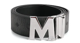MCM Reversible Belt Visetos Silver 1.75W Phantom Grey
