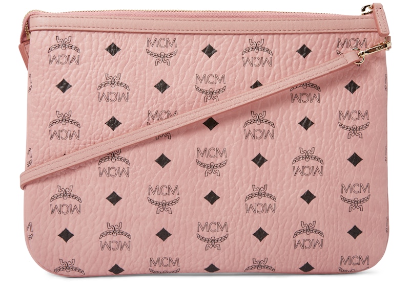 MCM Reversible Liz Shopper Visetos Medium Soft Pink In Coated Canvas ...