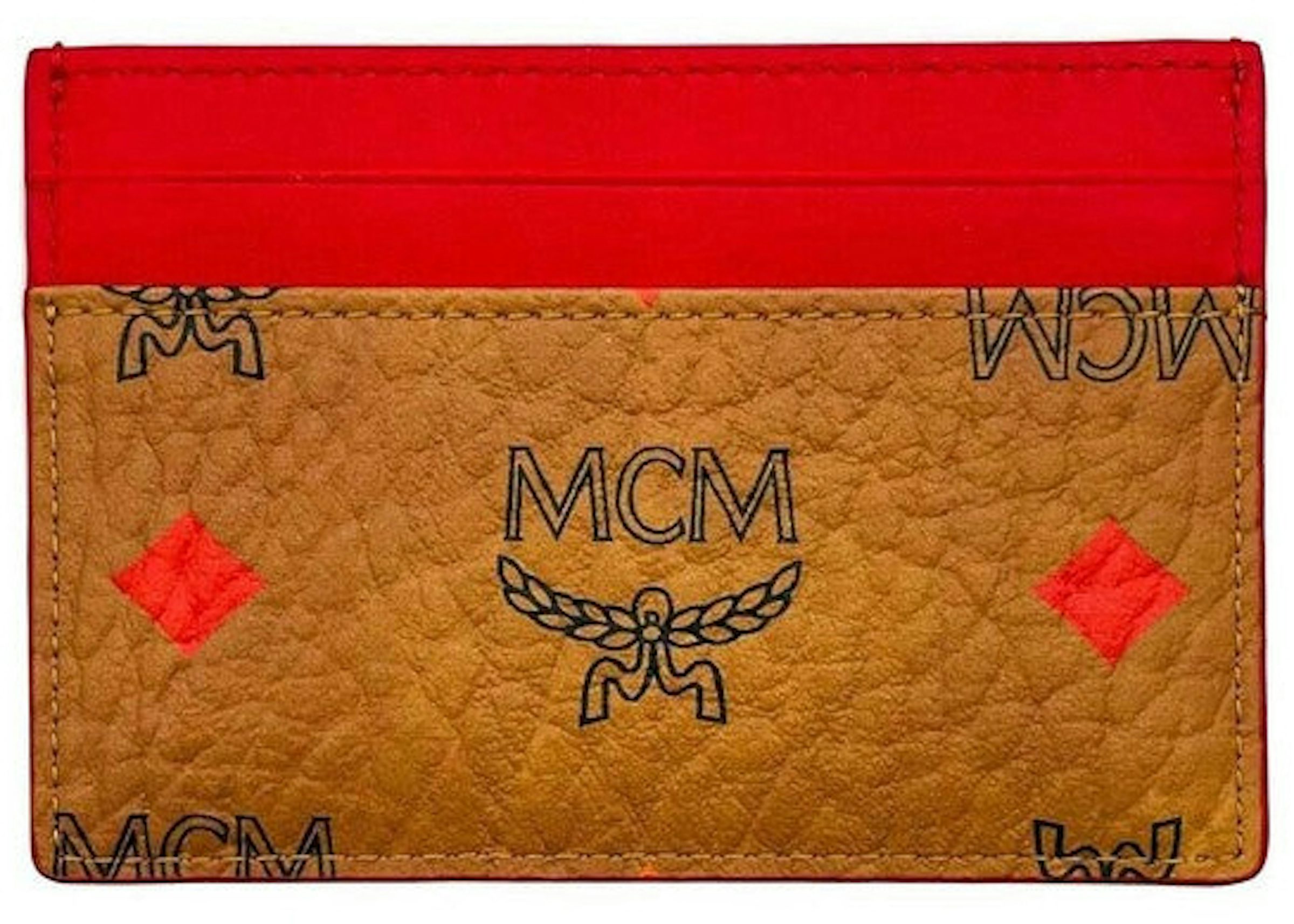 MCM Diamond Logo Visetos Mini Round Top Tote Bag Soft Pink
