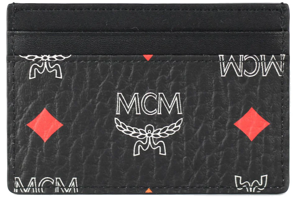 MCM Spectrum Diamond Visetos Card Case Black