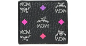MCM Spectrum Diamond Visetos Card Case Wallet Black