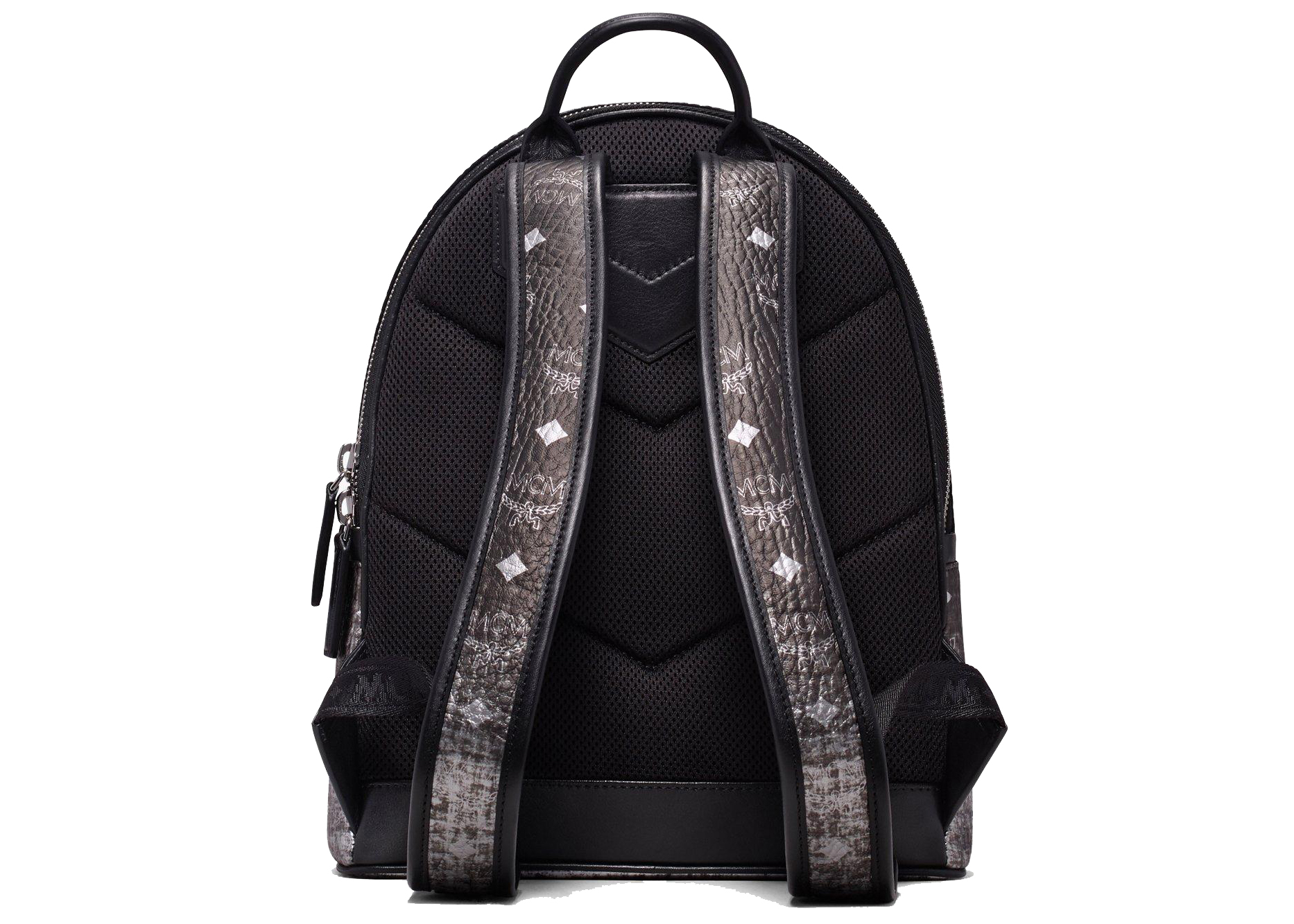 MCM Stark Backpack Gradation Visetos Silver in Visetos Coated