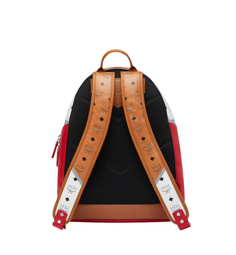 Mcm chevron outlet visetos backpack