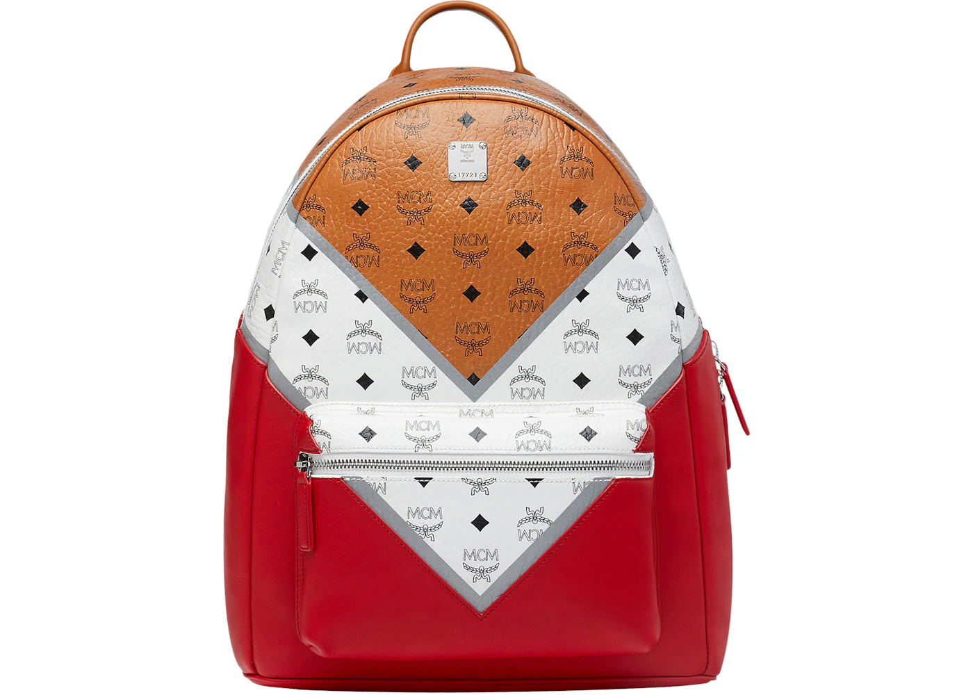 Mcm backpack red and white Clearance