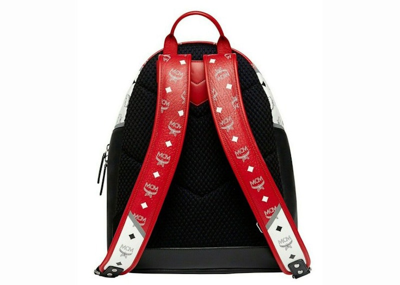 Red and black mcm on sale bag