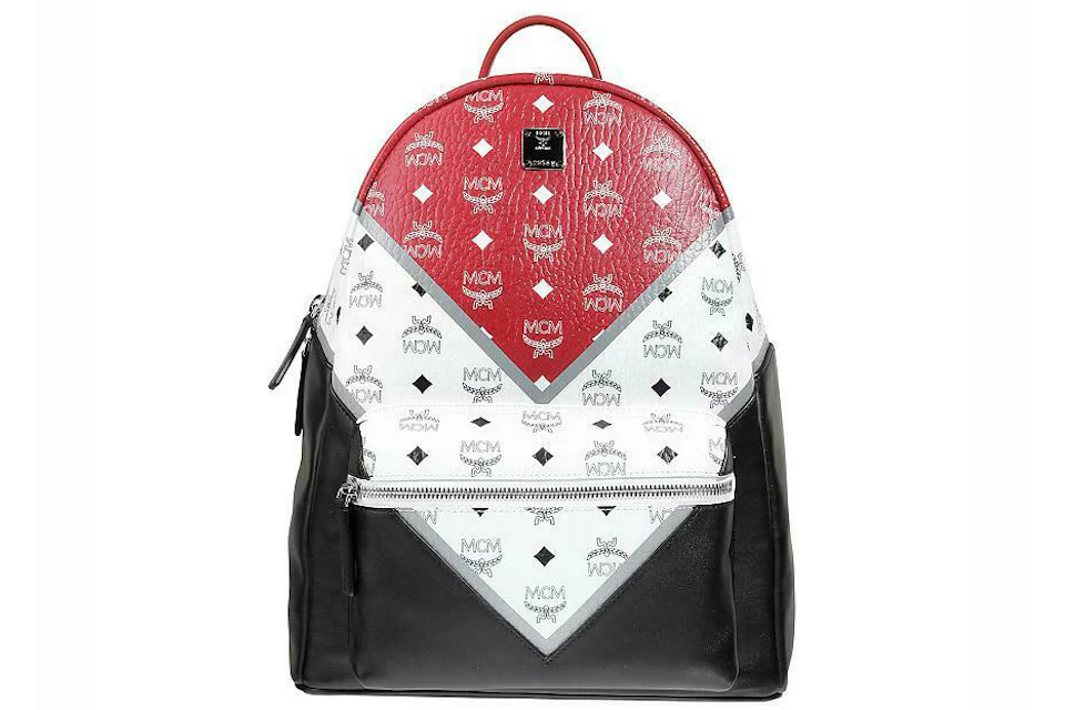 Mcm backpack red and white Clearance