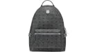 MCM Stark Backpack Visetos Side Studs Phantom Grey