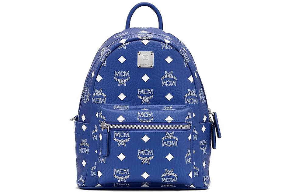 MCM Stark Backpack Visetos Blue