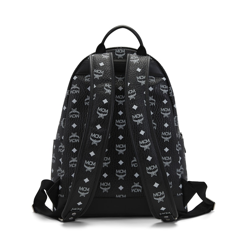 Mcm backpack best sale white and black