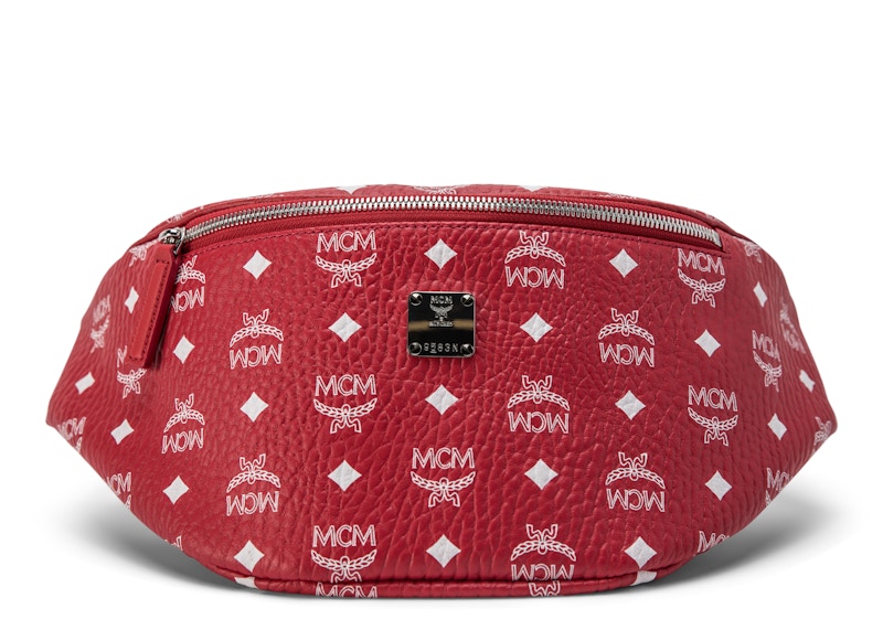 Mcm fanny 2024 pack red